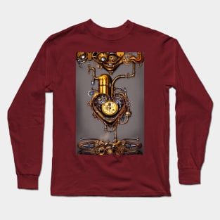 Steampunk mechanical heart Long Sleeve T-Shirt